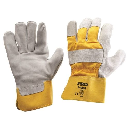 Yellow/Grey Leather Glove 940GY